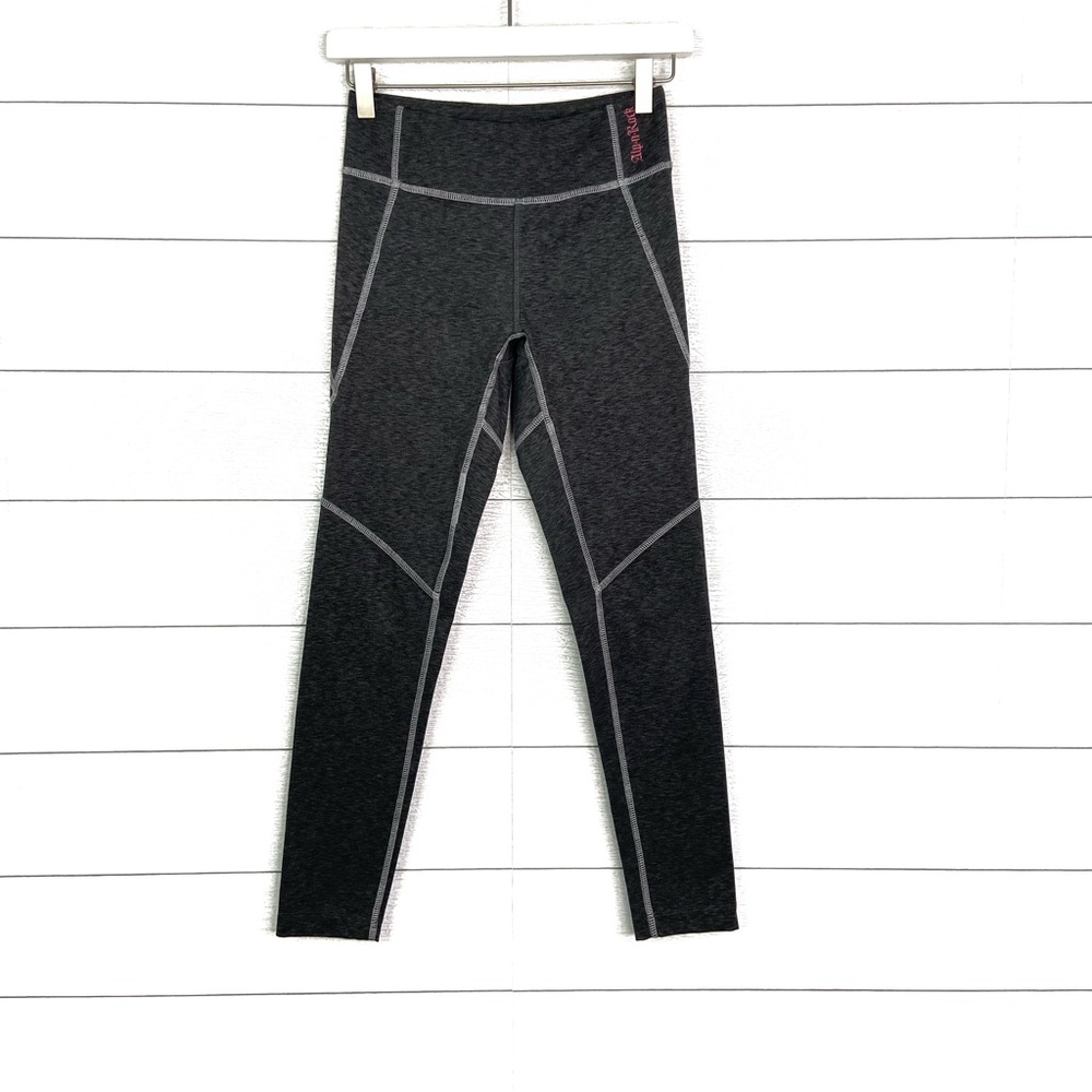 ALP N ROCK Legging Embroidered Ski Grey Gray 1 XS Layering Base Snow Ski